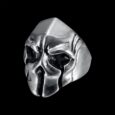 SILVER MASK HELMET RING