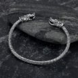 Wolf’s Head Torc Bracelet