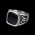 BLACK SIGNET ODIN’S HORN RING