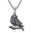 Handcrafted Stainless Steel Raven Necklace