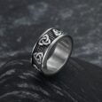 Handcrafted Stainless Steel Celtic Triquetra Band Ring
