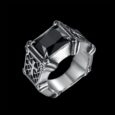 CROSS GEM RING