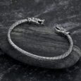 Wolf’s Head Torc Bracelet