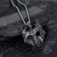 Wolf Head Viking Pendant – Metal Chain