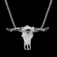 BULL SKULL HEAD NECKLACE