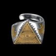 ALL SEEING EYE PYRAMID RING