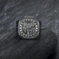 Handcrafted Stainless Steel Veles Signet Ring