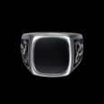 BLACK SIGNET ODIN’S HORN RING