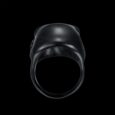 BLACK HEAVY GRIN SKULL RING