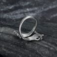 Handcrafted Stainless Steel Adjustable Jormungand Ring