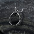 Handcrafted Stainless Steel Wolf Head Biker Ring