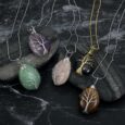 [LIMITED EDITION] Yggdrasil / Tree of Life Necklace on Teardrop Semi-Precious Stone