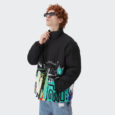 Ikai™ Graffiti Print Parka Jacket