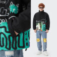 Ikai™ Graffiti Print Parka Jacket