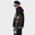 Ikai™ Leather Sleeve Varsity Jacket