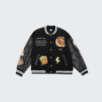 Ikai™ Leather Sleeve Varsity Jacket