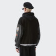 Ikai™ Leather Sleeve Varsity Jacket
