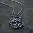 Handcrafted Stainless Steel Tree of Life / Yggdrasil Pendant Necklace