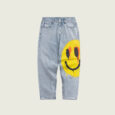 Ikai™ Smiley Print Straight Jeans