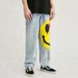 Ikai™ Smiley Print Straight Jeans