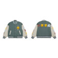 Ikai™ Smiley Print Varsity Jacket