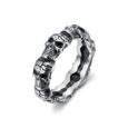 Handcrafted Stainless Steel Vanquished Foes Skull Ring