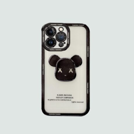 3d-phone-case-black-metallic-bear-with-transparent-back-862151