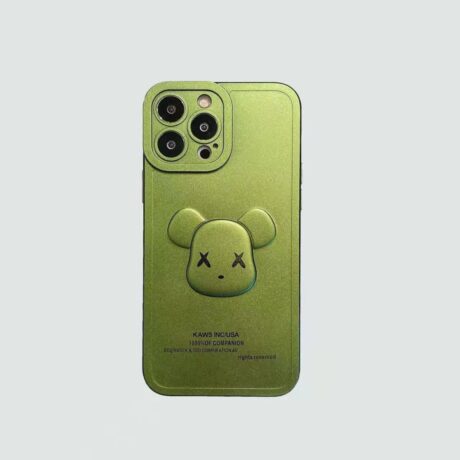 3d-phone-case-green-metallic-bear-317066