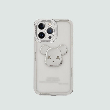 3d-phone-case-silver-metallic-bear-with-transparent-back-808551