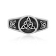 925 Sterling Silver Ladies Celtic Triquetra Ring