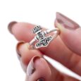 925 Sterling Silver Ladies Thor’s Hammer Ring