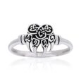 925 Sterling Silver Ladies Veles Ring