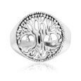925 Sterling Silver Open Cut Tree of Life / Yggdrasil Ring