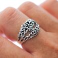 925 Sterling Silver Tree of Life / Yggdrasil Unisex Ring