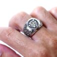 925 Sterling Silver Valknut Ring in Mammen Style