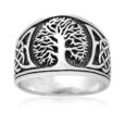 925 Sterling Silver Yggdrasil / Tree of Life Ring