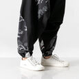 Ikai™ Crane Print Wide Leg Trousers