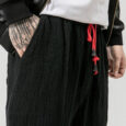 Ikai™ Embroidered Linen Harem Pants