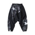 Ikai™ Crane Print Wide Leg Trousers
