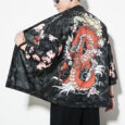 Ikai™ Dragon Print Robe