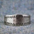 Small Pewter Viking Cuff Bracelet – Handcrafted in the UK