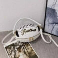 Football Shaped Leather Bag