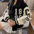 Fluffy Varsity Jacket