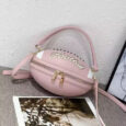 Football Shaped Leather Bag