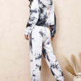Tie Dye Cropped Top And Sweatpants
