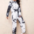 Tie Dye Cropped Top And Sweatpants