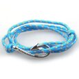 West Tide Light Grey Patterned Hook Bracelet (Silver)