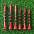 Golf Red Bamboo Tees (83 mm)