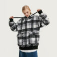 Ikai™ Checkered Fleece Hoodie
