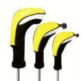 Golf Classic Wood Clubhead Covers (Yellow) (One Driver, One Fairway Wood, One Hybrid)